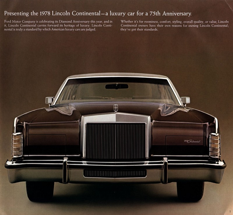 1978 Lincoln Continental Brochure Page 5